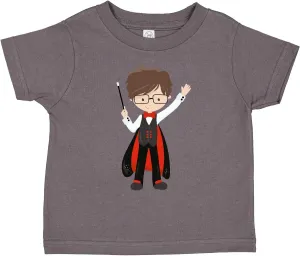 inktastic Magician Boy, Brown Hair, Magic Trick, Wand Toddler T-Shirt