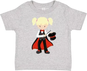 inktastic Magician Girl, Blonde Hair, Magic Wand, Hat Toddler T-Shirt