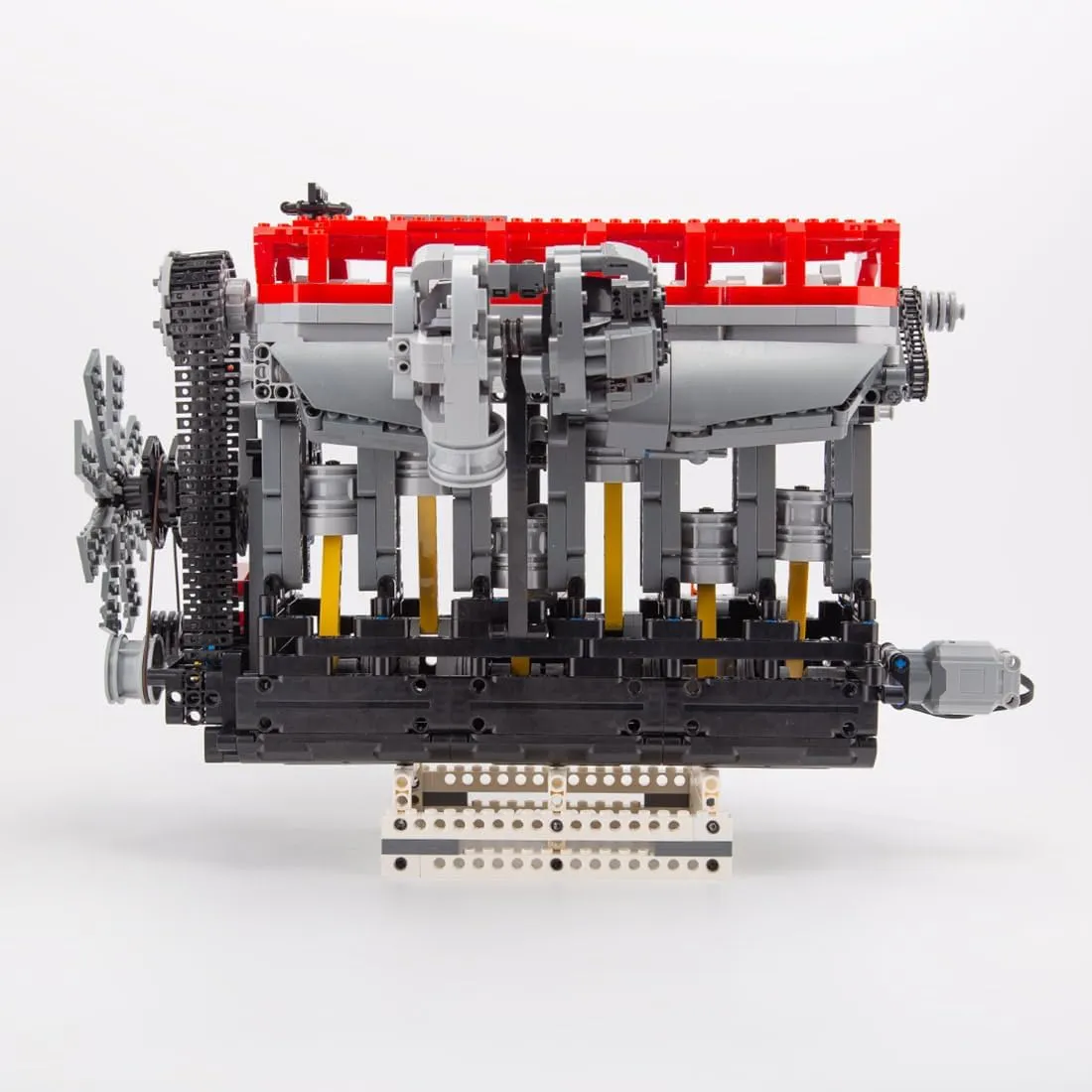 Inline 6-Cylinder SOHC Turbocharged Engine Building Blocks and Construction Toy, Collectible Technology-Themed Model to Build and Display, Great Gift for Birthdays, Christmas (2013 PCS)