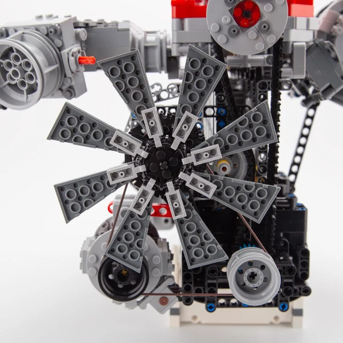 Inline 6-Cylinder SOHC Turbocharged Engine Building Blocks and Construction Toy, Collectible Technology-Themed Model to Build and Display, Great Gift for Birthdays, Christmas (2013 PCS)