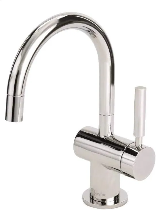 InSinkErator F-H3300PN Indulge Modern Hot Water Dispenser Faucet, Polished Nickel