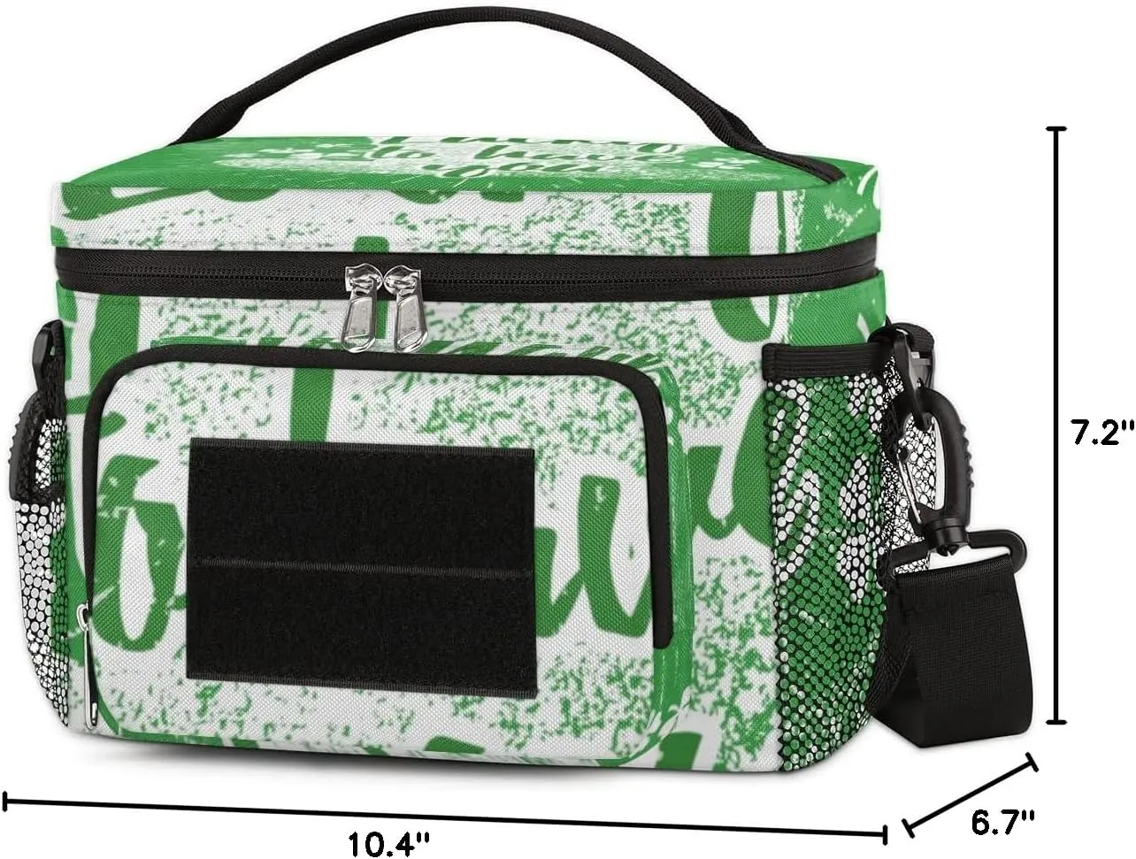 Insulated Lunch Bags for Women,With Side Pockets And Shoulder Strap,Durable Lunch Tote Bag for Women Work,Picnic,Pink-St. Patrick's Day Quote Lucky to Have You