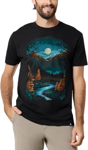 INTO THE AM Men's Graphic Tees S - 4XL Cool Lightweight Fitted Printed Design T-Shirts Nature