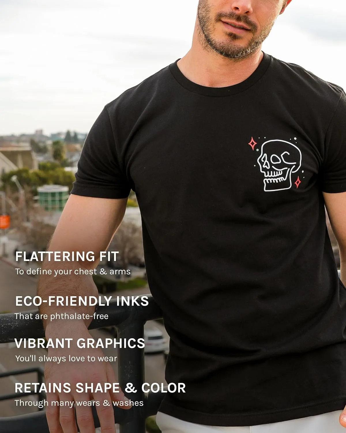 INTO THE AM Men's Graphic Tees S - 4XL Cool Lightweight Fitted Printed Design T-Shirts Nature