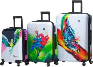 ITALY Prado-Exotic Life Hardside Spinner Luggage, 3 Piece Set (3 piece set)