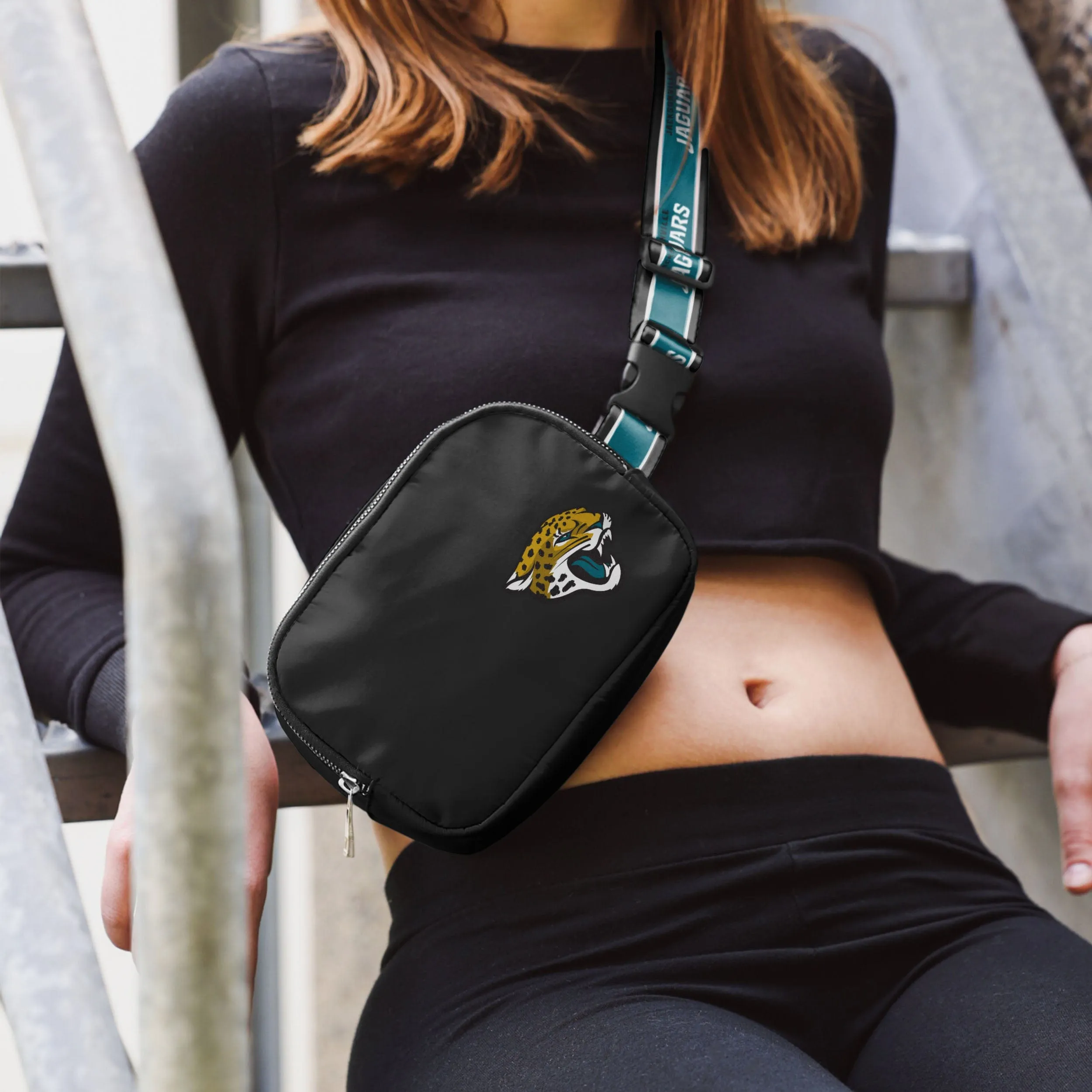 Jacksonville Jaguars Team Wordmark Crossbody Belt Bag