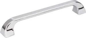 Jeffrey Alexander 972 Marlo Collection Beautiful and Unique Cabinet Handles Pulls (7-1/16" Overall Length, Polished Chrome)