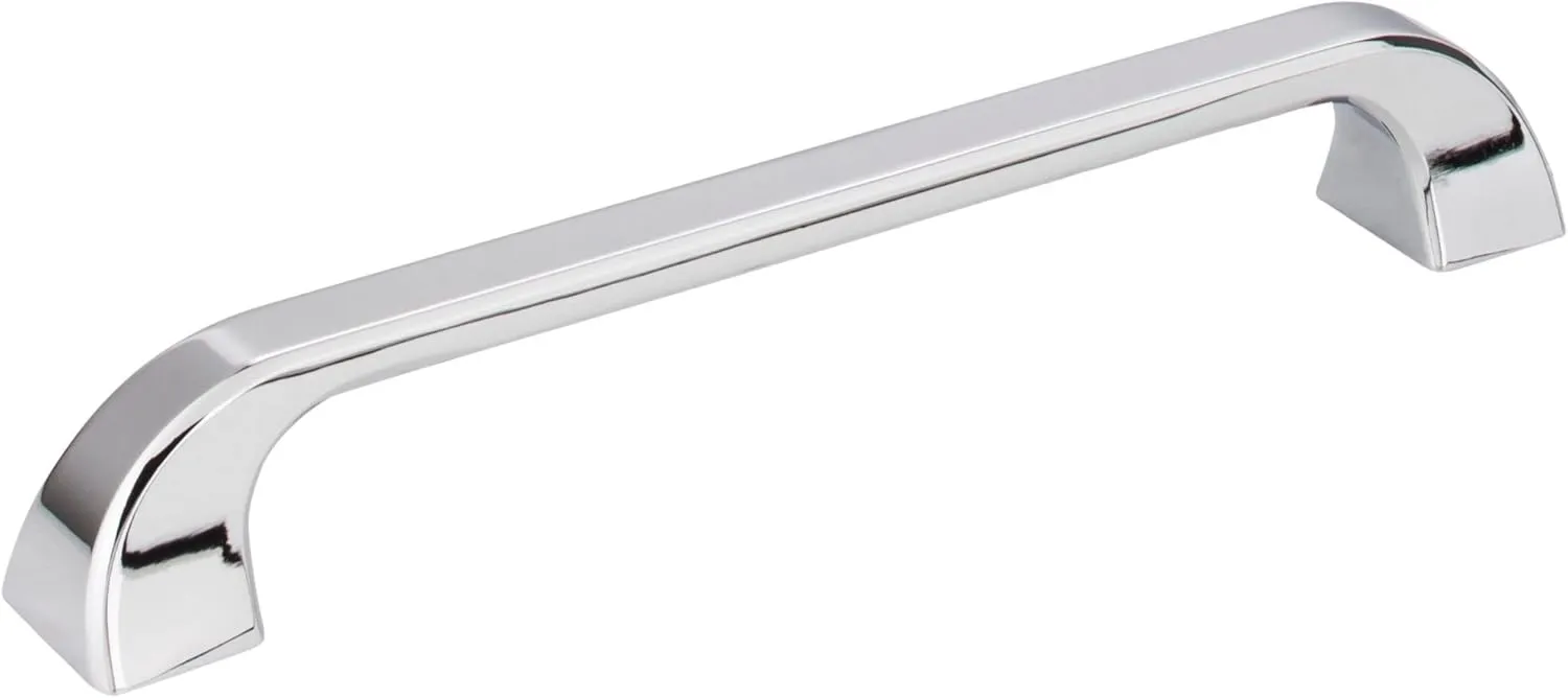 Jeffrey Alexander 972 Marlo Collection Beautiful and Unique Cabinet Handles Pulls (7-1/16" Overall Length, Polished Chrome)