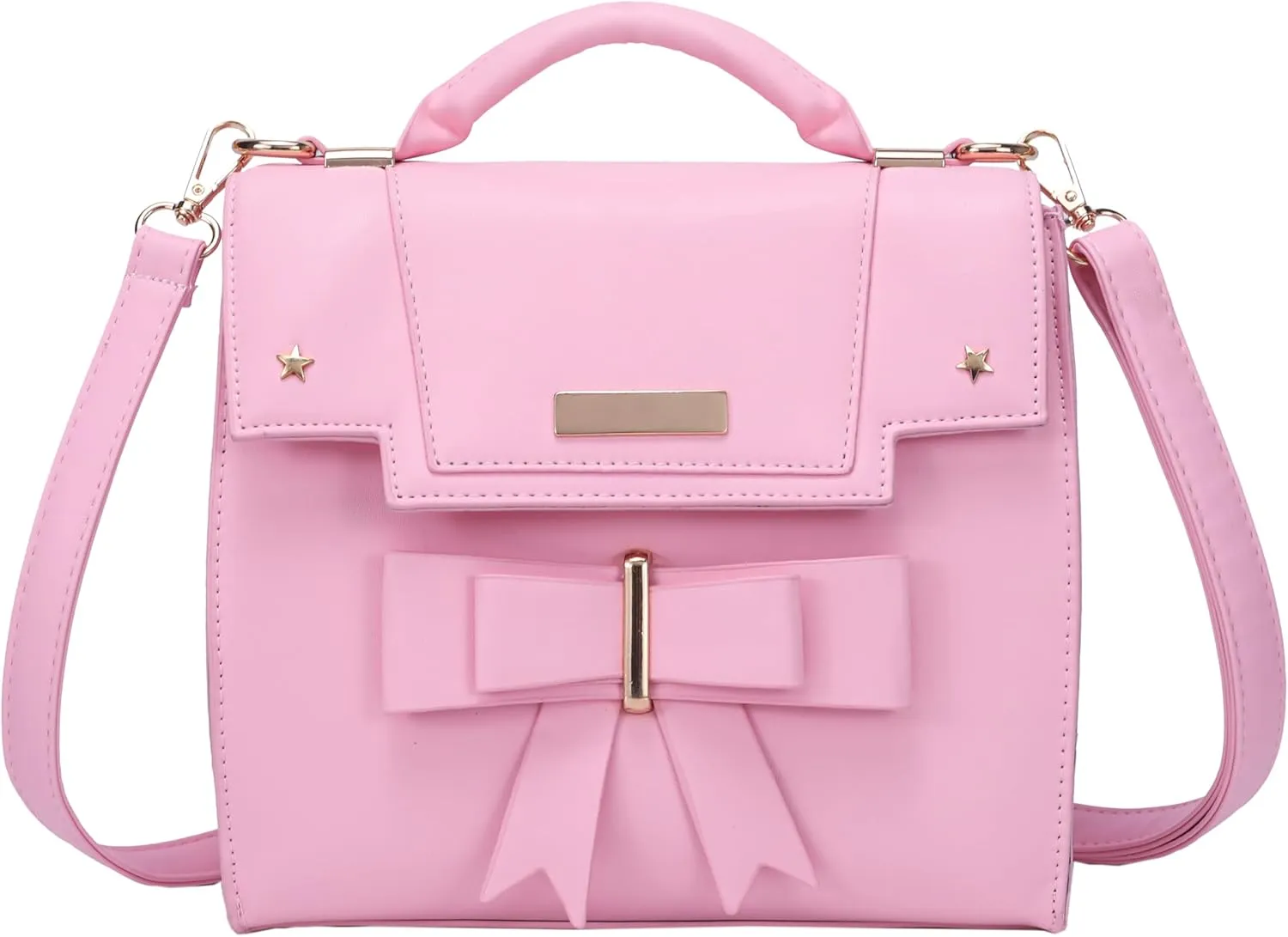 JHVYF Women's Cute Wings Bow Top Handle Cross Body Shoulder Bags Girls Kawaii Handbag