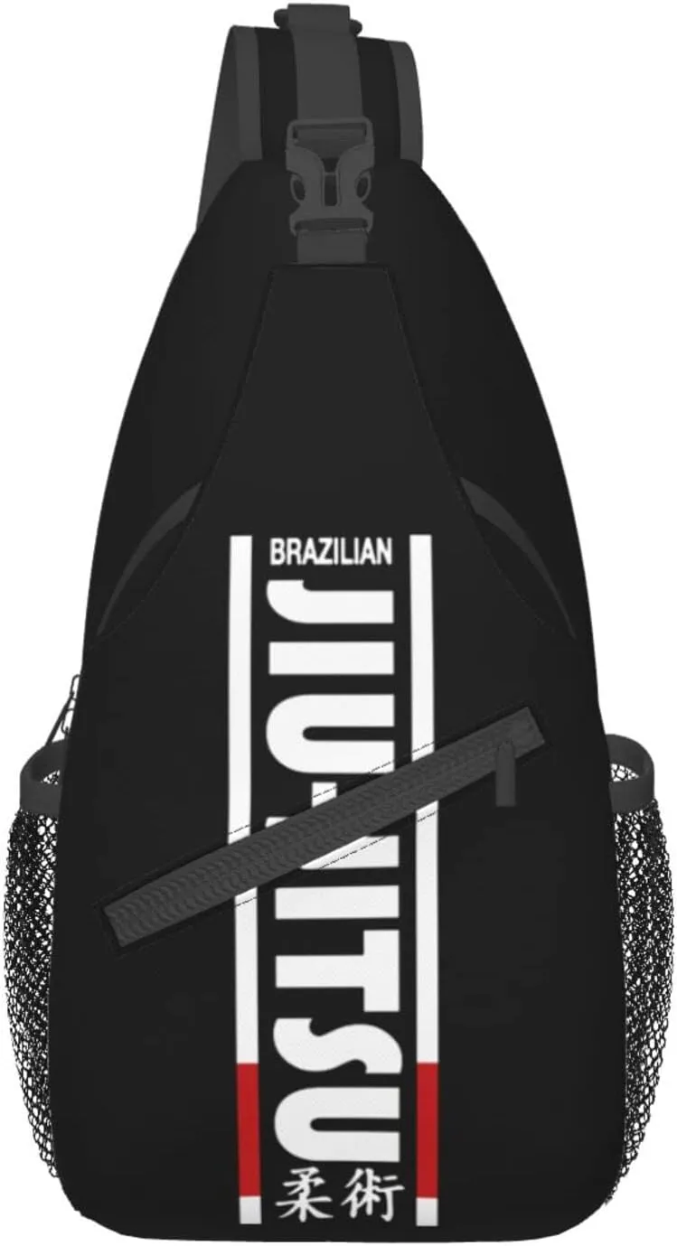 Jiu Jitsu Line Sling Backpack Travel Crossbody Casual Chest Shoulder Bag Fashion Fanny Pack