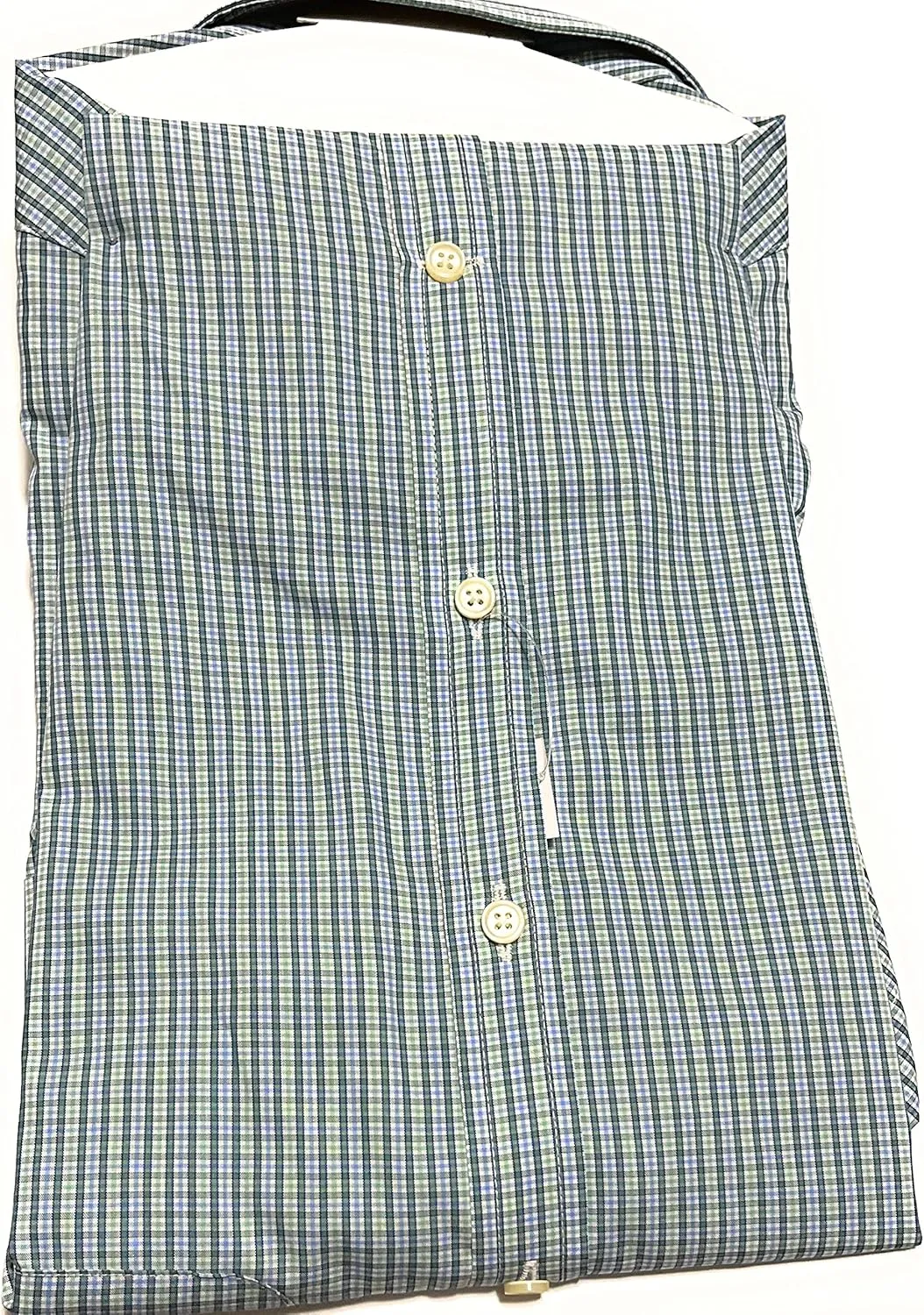 JoS.A.Bank Slim Fit Collar Dress Shirt Wrinkle Free Short Sleeve Dress Shirt Men Large Short Sleeve Top Green