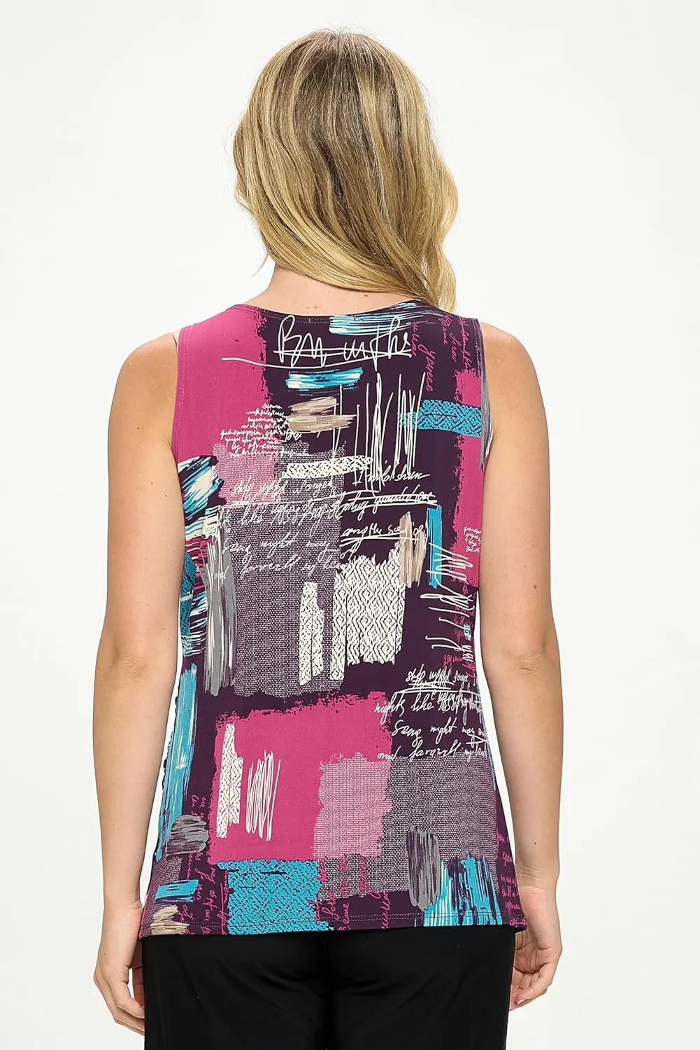 Jostar Women's Crossover Tank Top - Sleeveless Blouse V- Neck Tunic