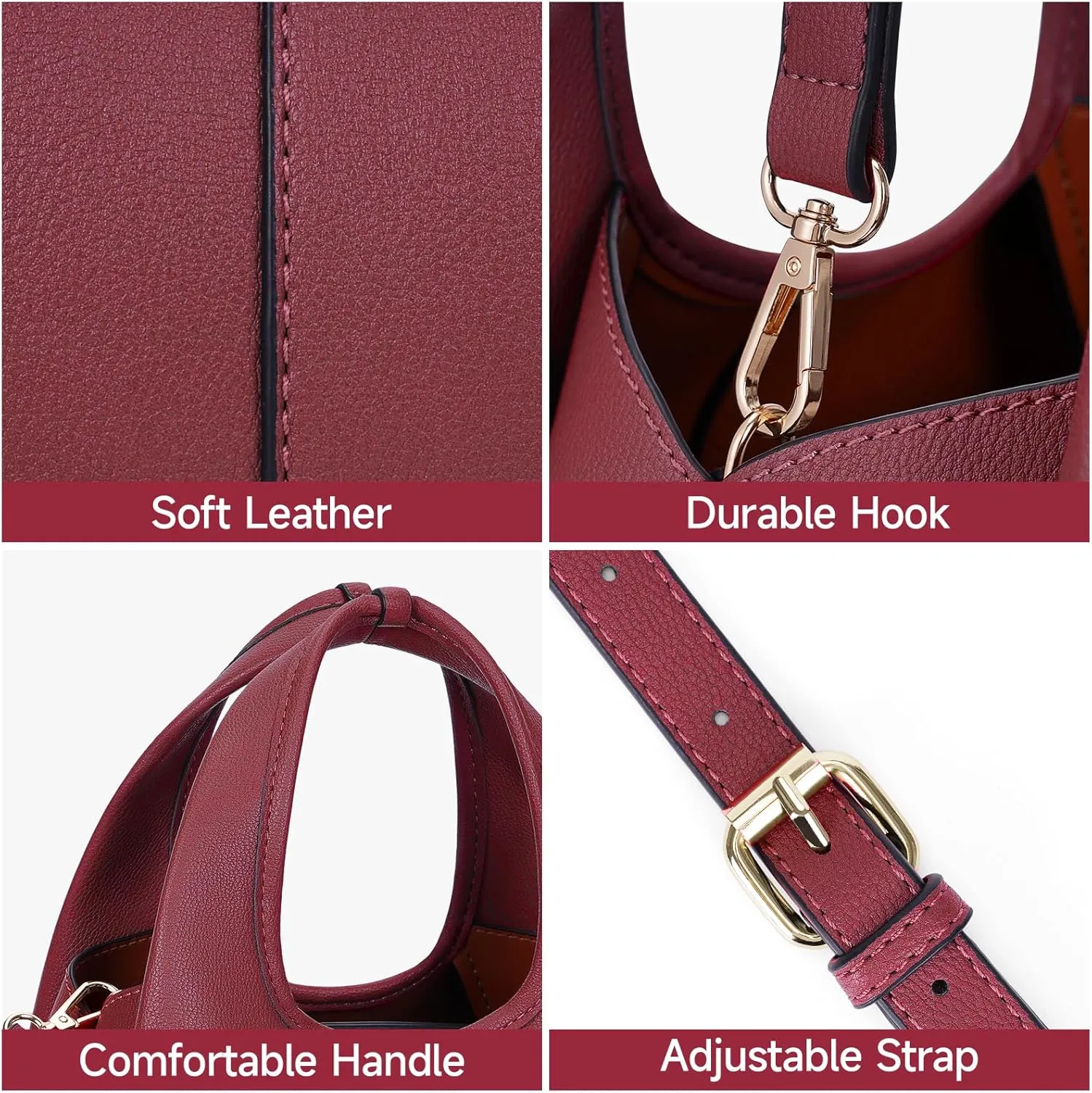 JQWSVE Crossbody Bag Top Handle Handbag for Women Trendy Purse Satchel Bags Pebble Leather Shoulder Bag Hobo Tote Handbag
