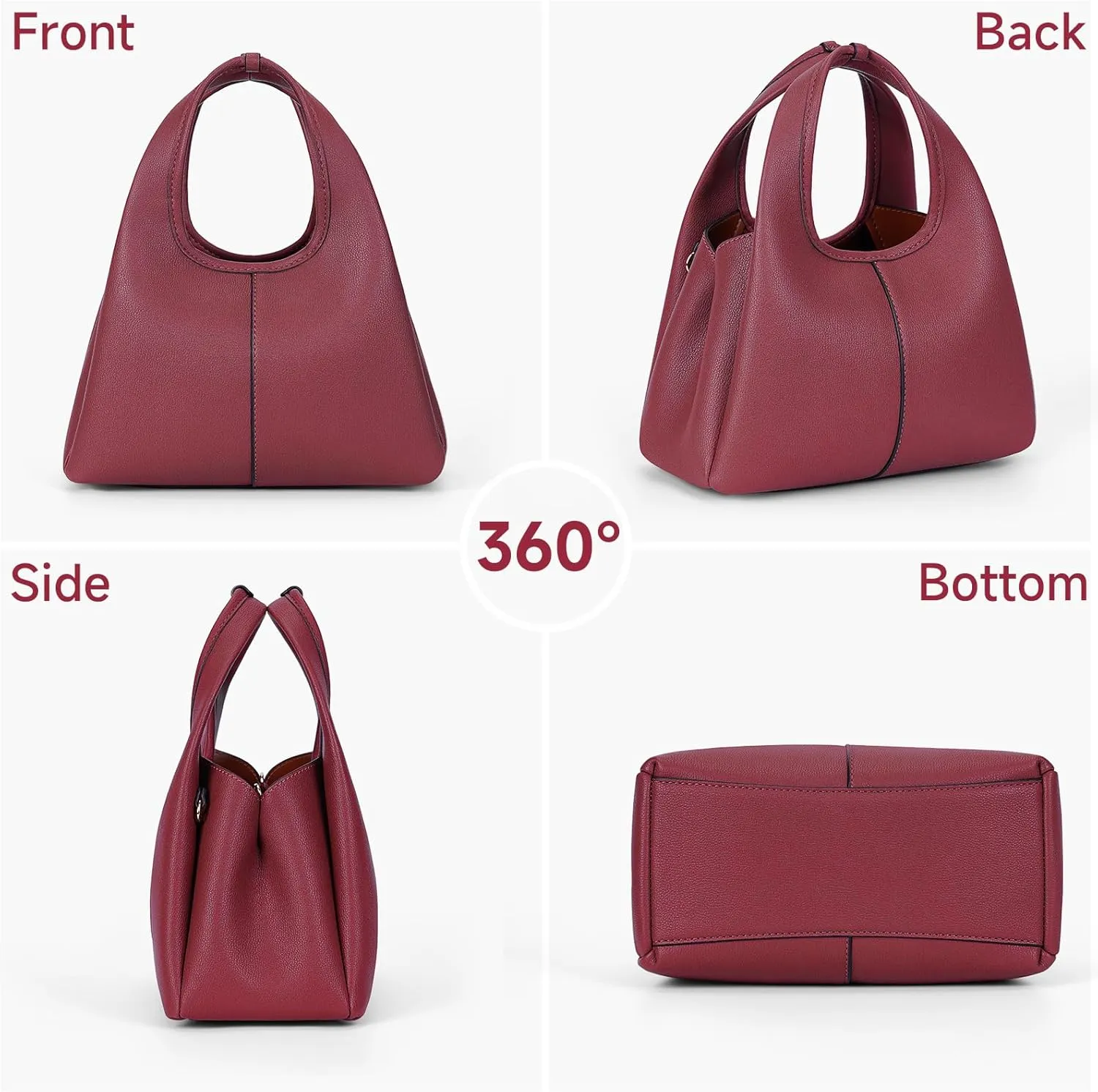 JQWSVE Crossbody Bag Top Handle Handbag for Women Trendy Purse Satchel Bags Pebble Leather Shoulder Bag Hobo Tote Handbag