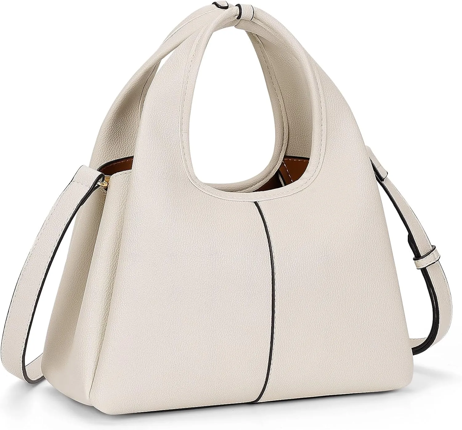 JQWSVE Crossbody Bag Top Handle Handbag for Women Trendy Purse Satchel Bags Pebble Leather Shoulder Bag Hobo Tote Handbag