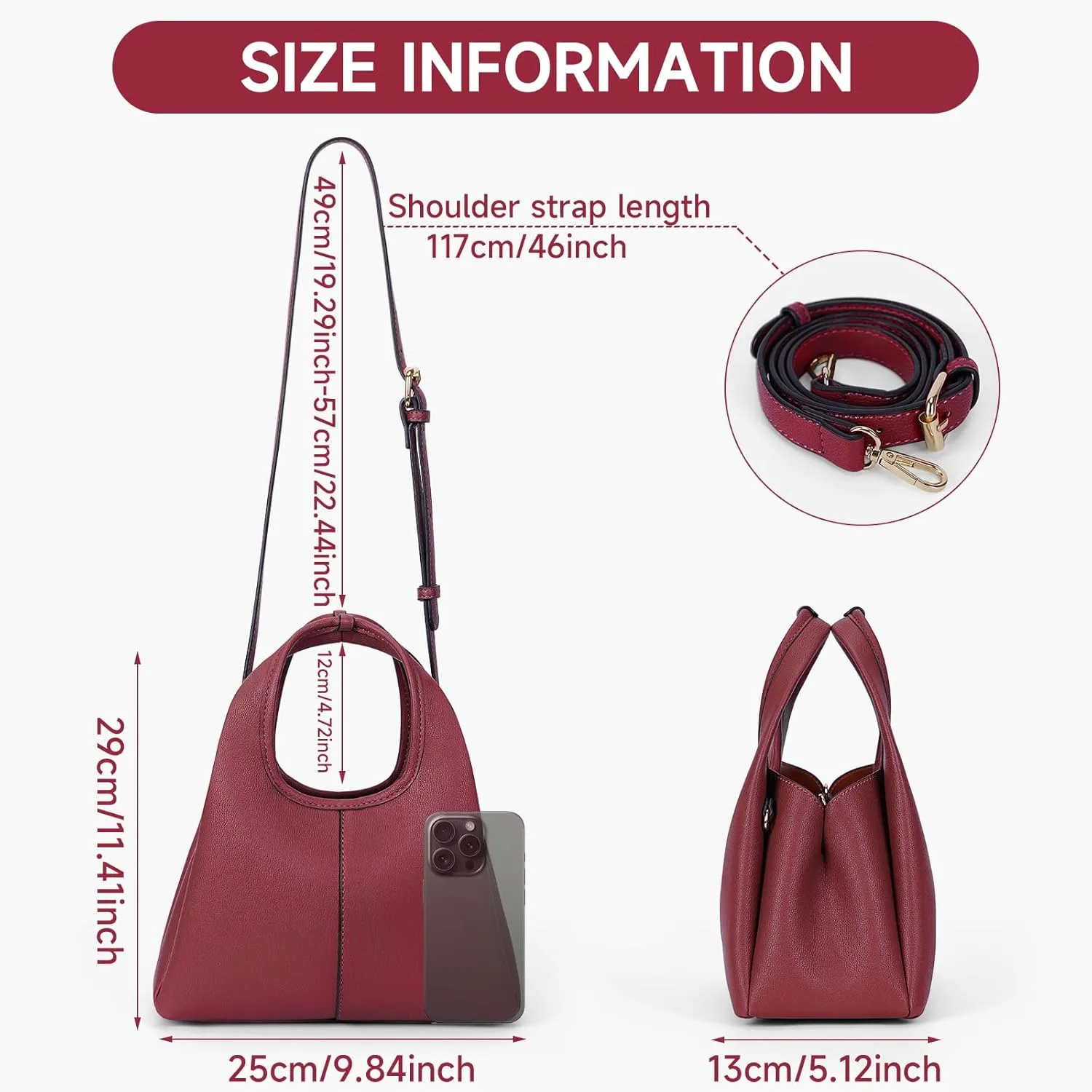 JQWSVE Crossbody Bag Top Handle Handbag for Women Trendy Purse Satchel Bags Pebble Leather Shoulder Bag Hobo Tote Handbag