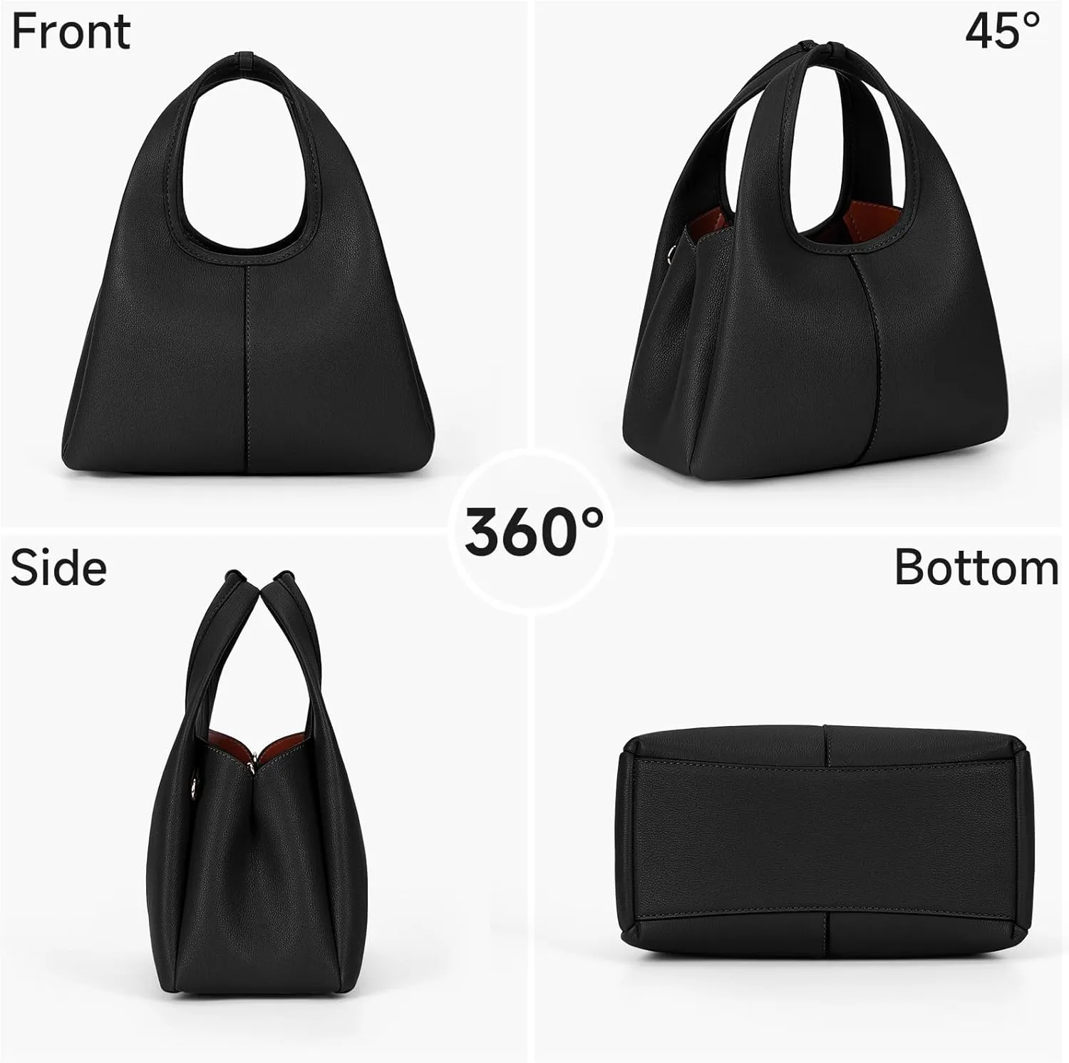 JQWSVE Crossbody Bag Top Handle Handbag for Women Trendy Purse Satchel Bags Pebble Leather Shoulder Bag Hobo Tote Handbag