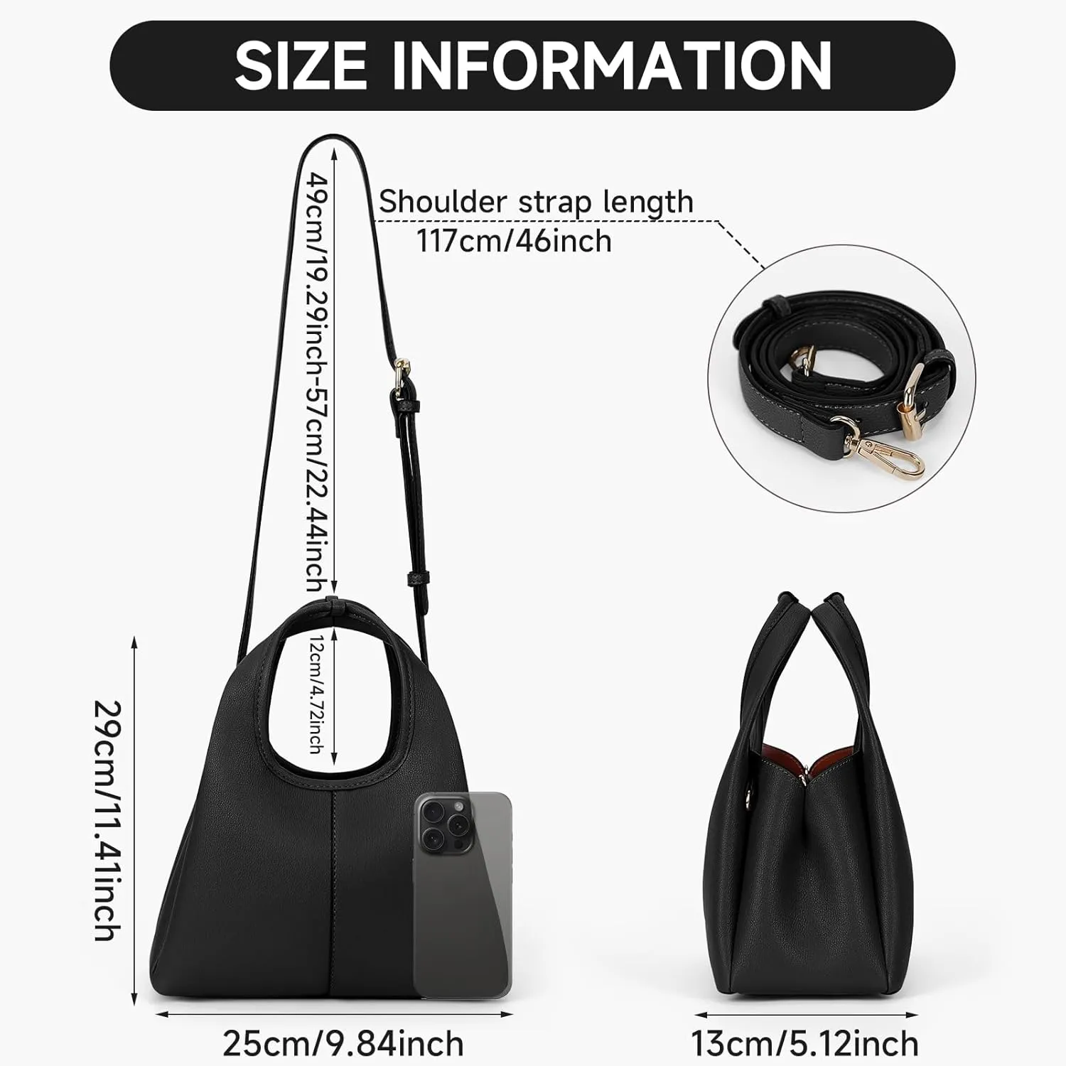 JQWSVE Crossbody Bag Top Handle Handbag for Women Trendy Purse Satchel Bags Pebble Leather Shoulder Bag Hobo Tote Handbag
