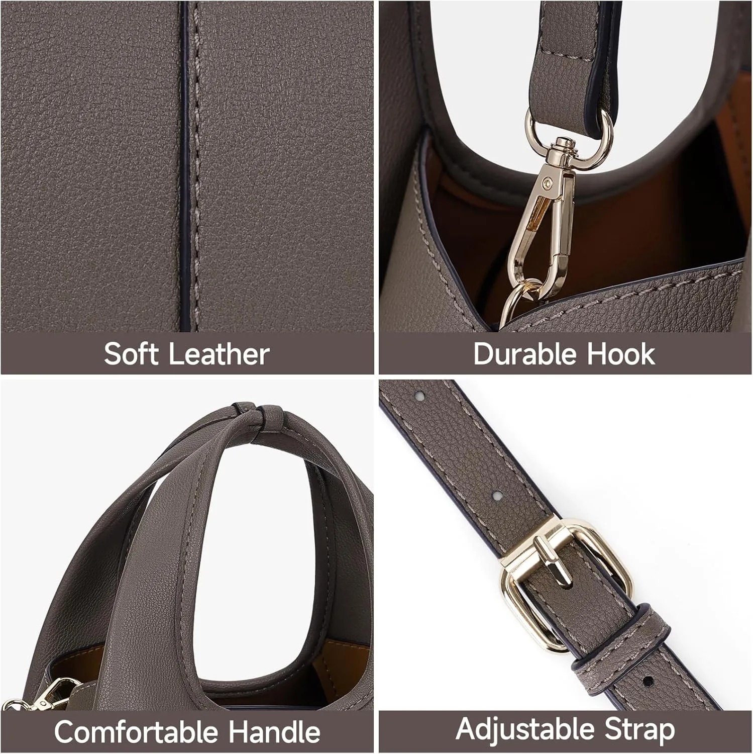 JQWSVE Crossbody Bag Top Handle Handbag for Women Trendy Purse Satchel Bags Pebble Leather Shoulder Bag Hobo Tote Handbag