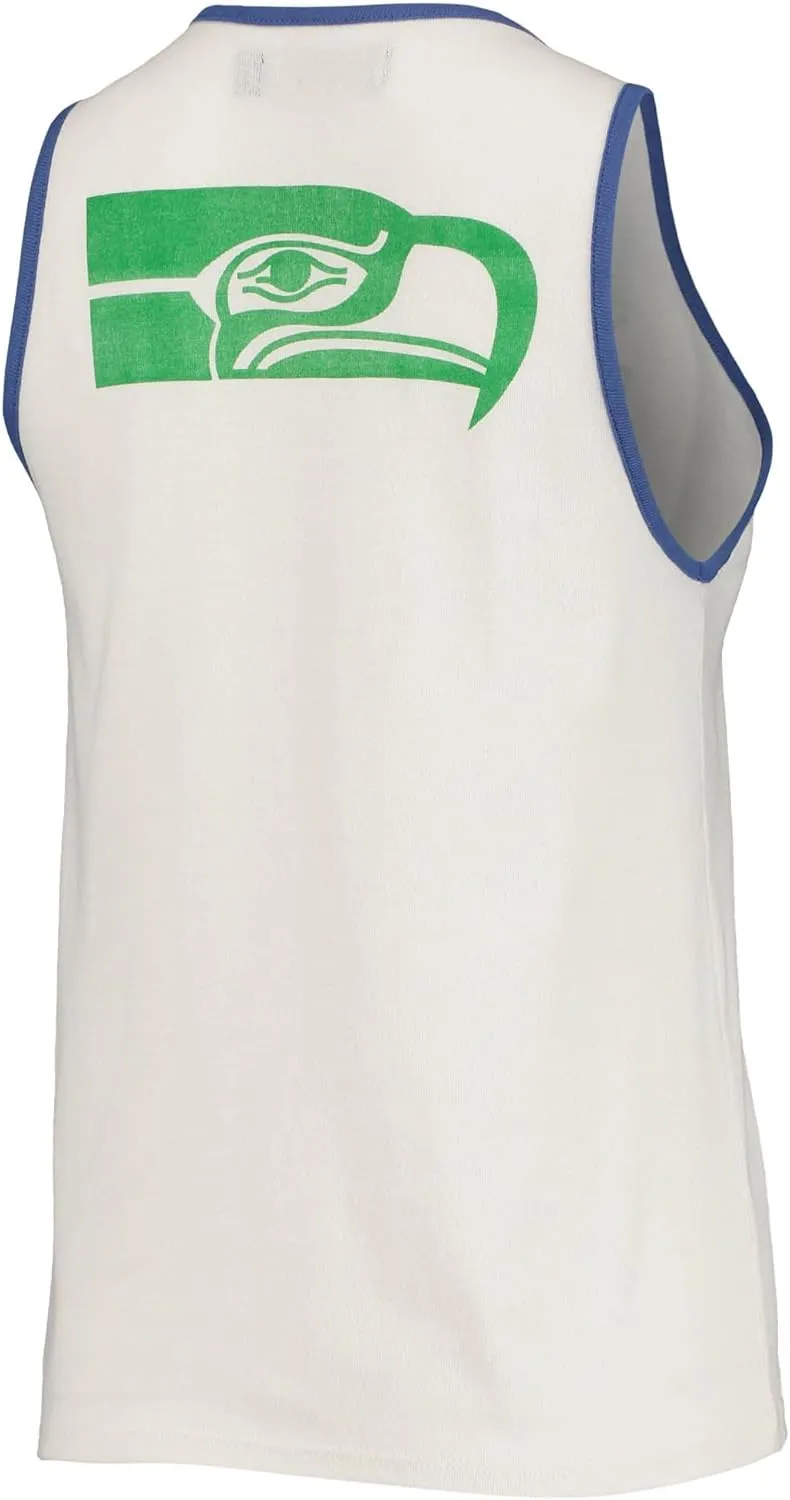 Junk Food Clothing x NFL Eagles Womens Pop Binding Rib Tank Top Football Graphic Top - Parent