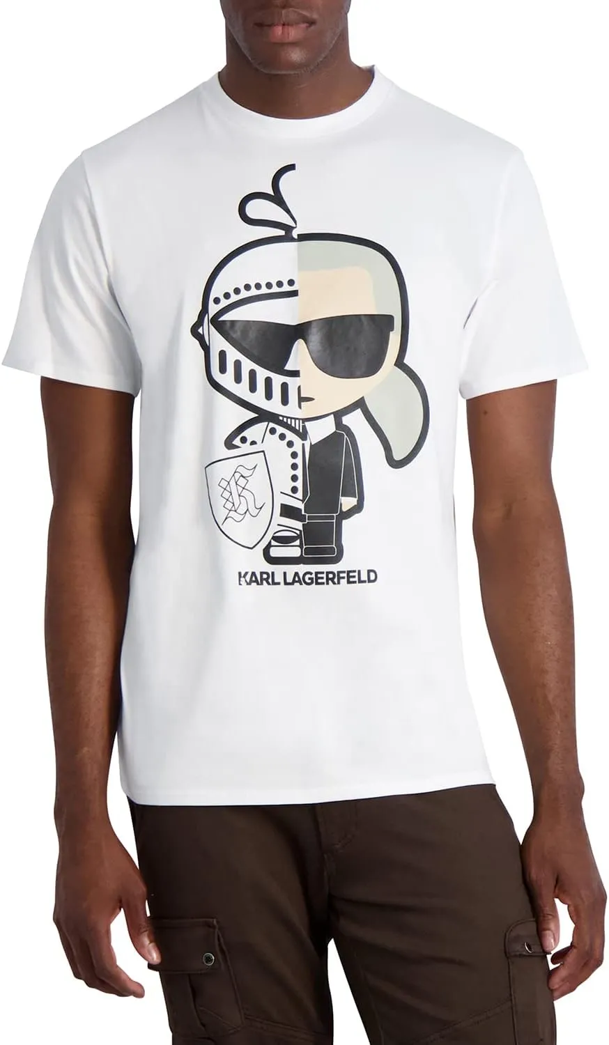 Karl Lagerfeld Paris Men's Karl Knight Printed Graphic Tee Shirt