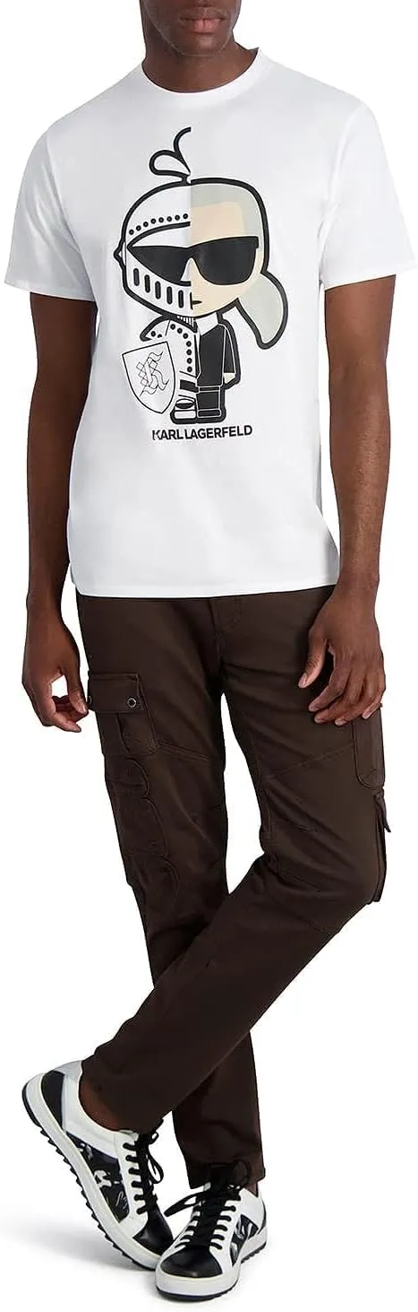 Karl Lagerfeld Paris Men's Karl Knight Printed Graphic Tee Shirt