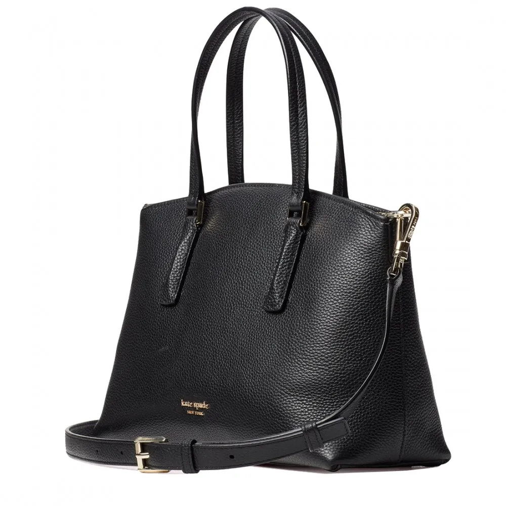 Kate Spade Abbott Small Satchel Bag in Black