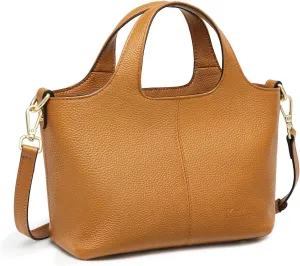Kattee Leather Crossbody Bags for Women Cross Body Purses,Small Shoulder Tote Bag, Women's Satchel Handbags with Top Handle