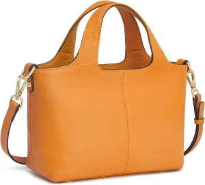 Kattee Leather Crossbody Bags for Women Cross Body Purses,Small Shoulder Tote Bag, Women's Satchel Handbags with Top Handle