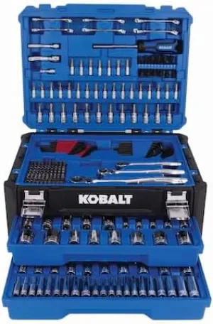 K.balt 297 -Piece Standard (SAE) and Metric Polished chrome Mechanics Tool Set with Hard Case