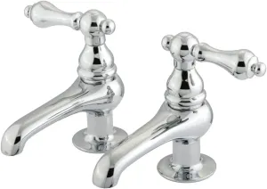 Kingston Brass CC2L1 Vintage Basin Tap Faucet, 3-1/2-Inch spout reach, Polished Chrome