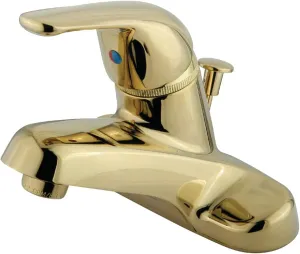 Kingston Brass GKB542 Chatham 4" Centerset Bathroom Faucet, Polished Brass, ABS/Plastic Pop-Up