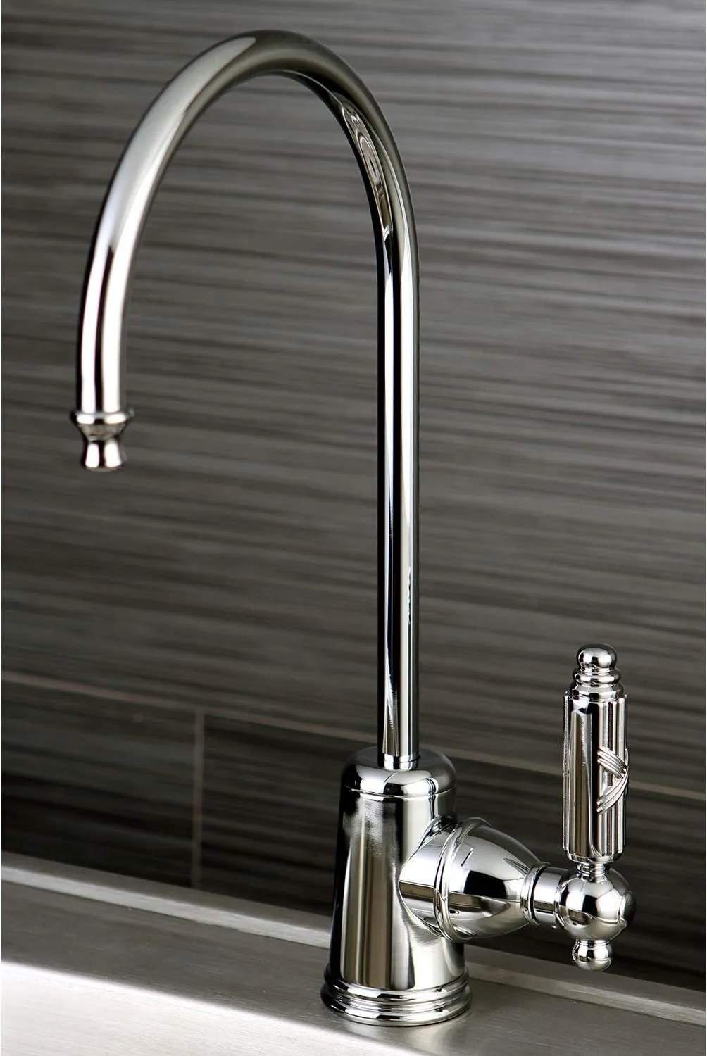 Kingston Brass Gourmetier KS7191GL Georgian Single Handle Water Filtration Faucet, Polished Chrome