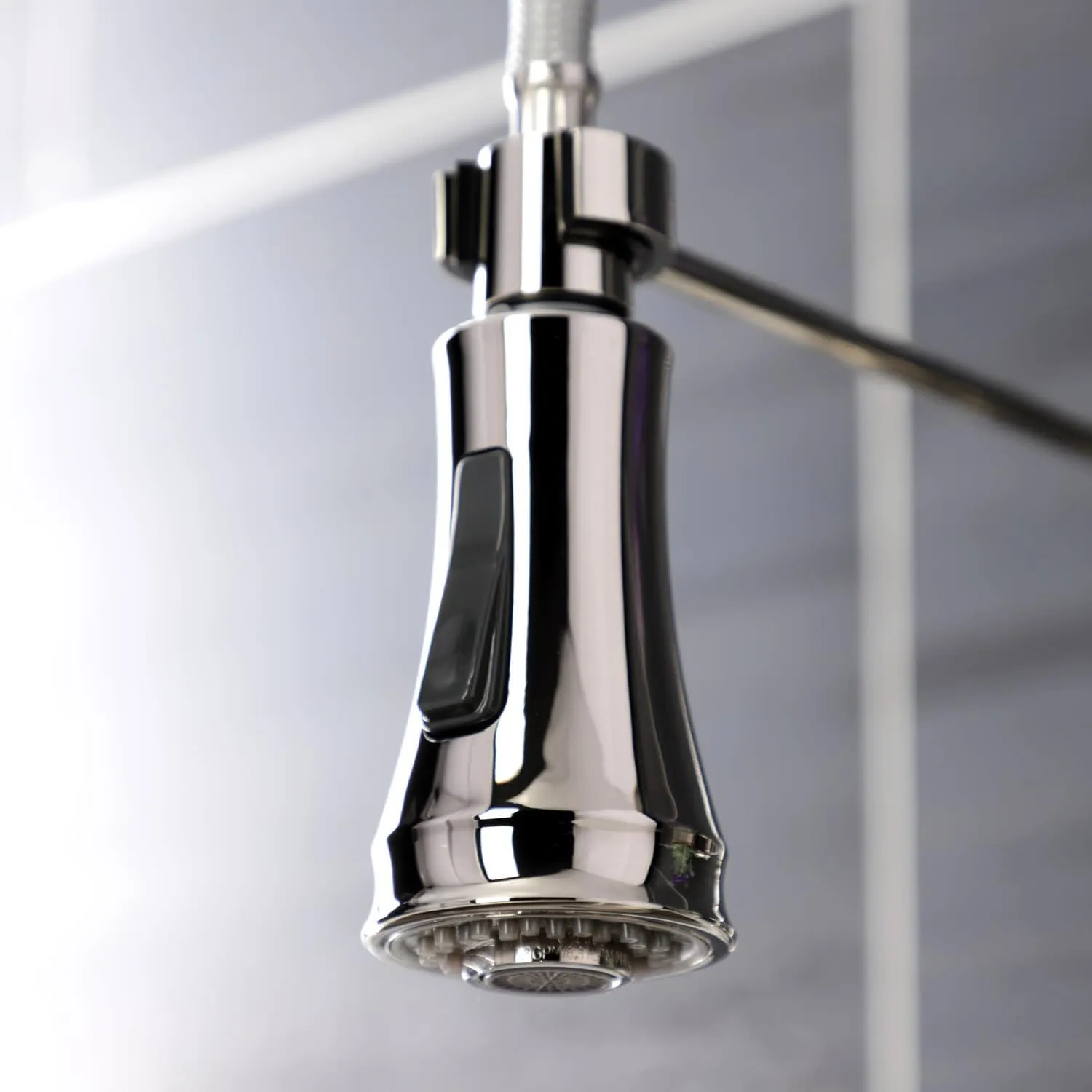 Kingston Brass GS1271AL Heritage Pull-Down Sprayer Kitchen Faucet, 14.13 x 10 x 18.75, Polished Chrome