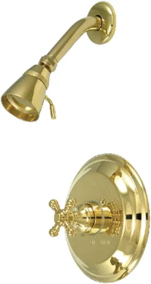 Kingston Brass KB2632BXSO Metropolitan Pressure Balanced Shower Faucet, 7.13 x 7.5 x 7.5, Polished Brass