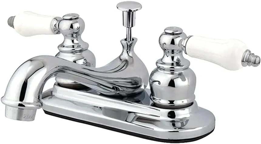 Kingston Brass KB601B 4-Inch Centerset Lavatory Faucet, 2.88" x 4.05" x 6.88", Polished Chrome