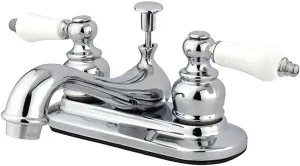 Kingston Brass KB601B 4-Inch Centerset Lavatory Faucet, 2.88" x 4.05" x 6.88", Polished Chrome