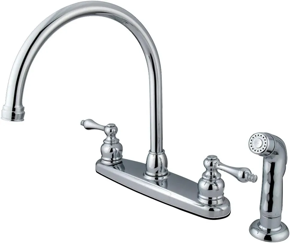 Kingston Brass KB721ALSP Vintage 8" Centerset Kitchen Faucet, 8-3/4", Polished Chrome