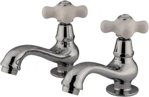 Kingston Brass KS1101PX Heritage Basin Tap Faucet, Polished Chrome, 4.38 x 2.5 x 1.88