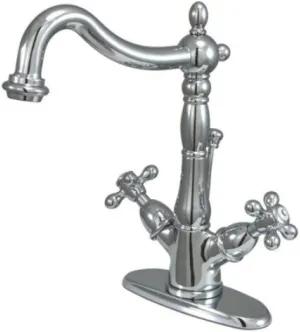Kingston Brass KS1431AX Heritage Bathroom Faucet, 6-1/2-Inch, Polished Chrome