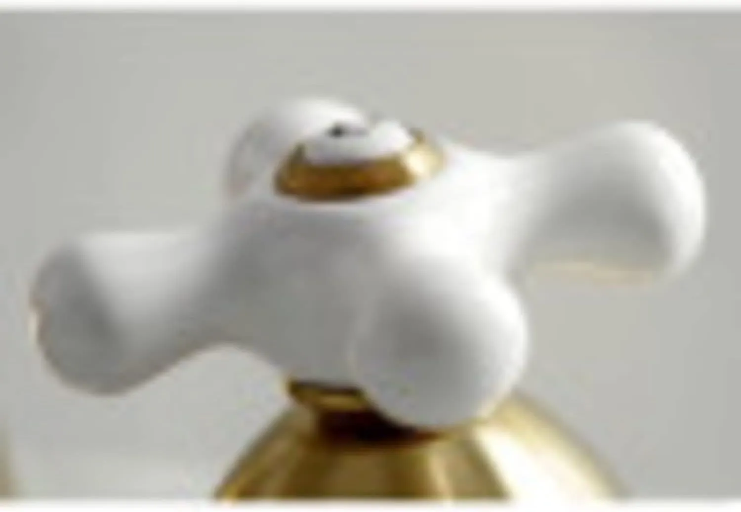 Kingston Brass KS3962PX Restoration Widespread Lavatory Faucet with Porcelain Cross Handle, Polished Brass, 8-Inch Adjustable Center