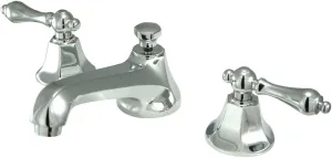 Kingston Brass KS4461AL Metropolitan Widespread Lavatory Faucet with Metal lever handle, Polished Chrome