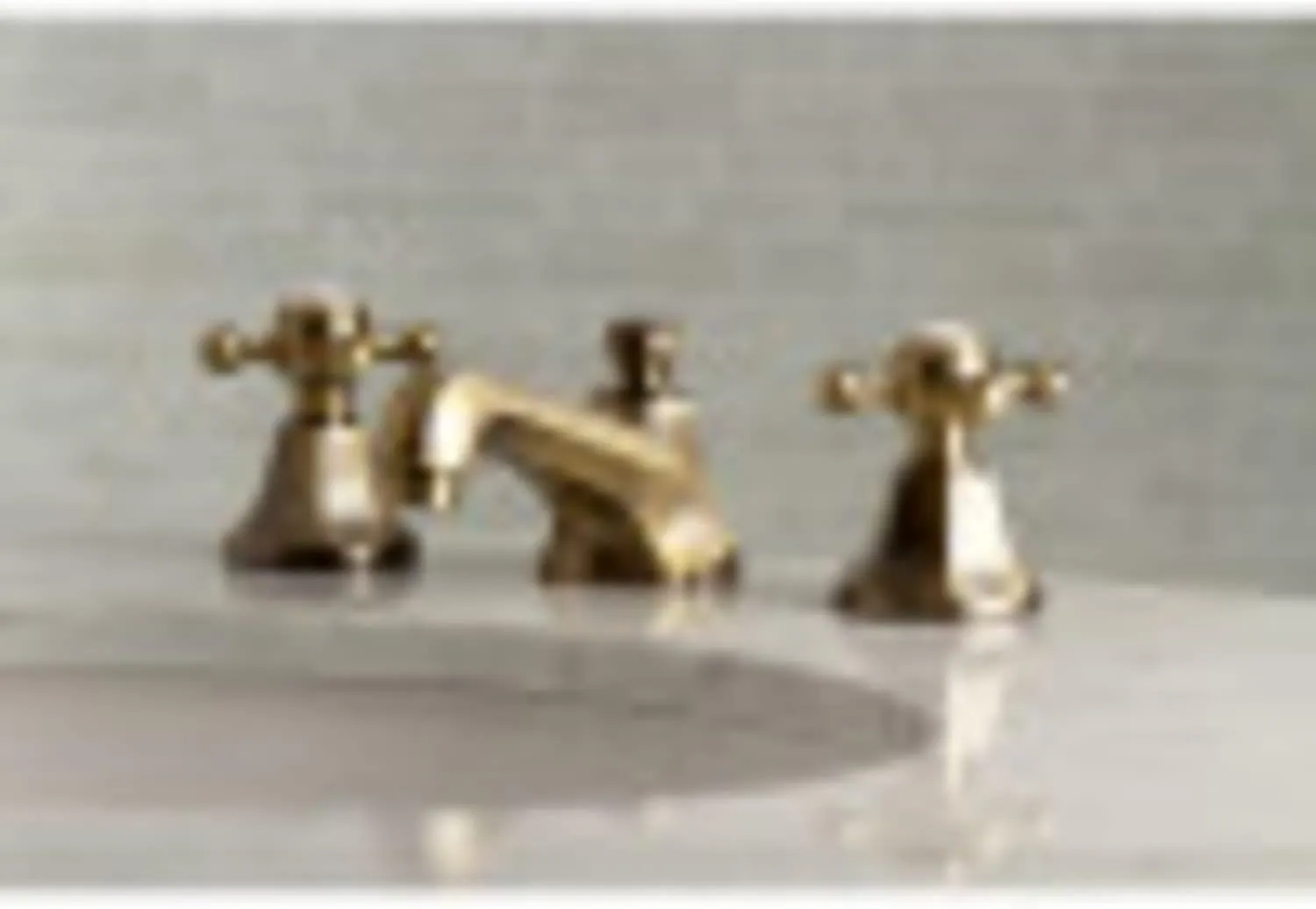Kingston Brass KS4461BX Metropolitan Widespread Lavatory Faucet with Metal Cross Handle, Polished Chrome, 8-Inch Adjustable Center