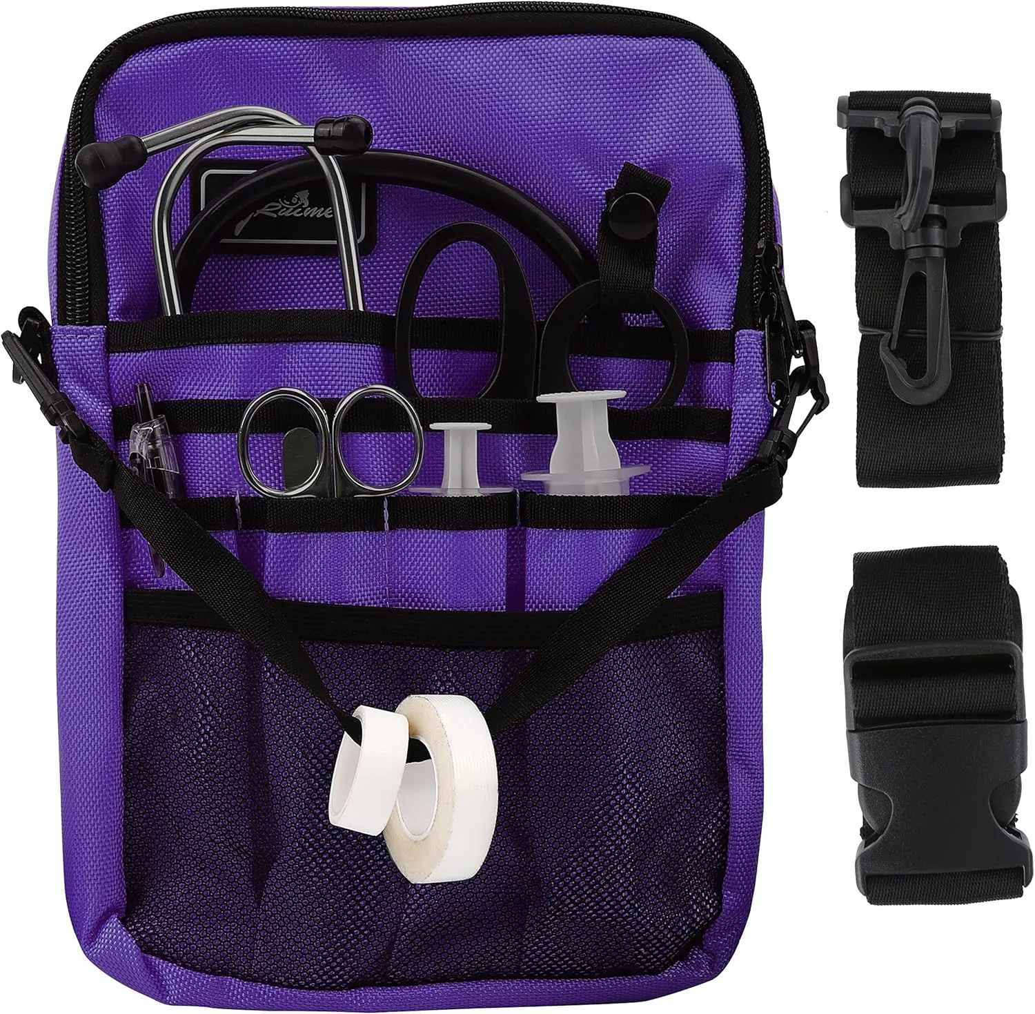 Kit Practical Waist Bag for Nurses,Fanny Pack for Work Nurse Fanny Pack,Nurse Utility Belt Organizer Bag (Purple)