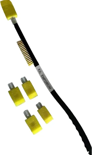 KJL Emporium-Foot Brush with Long Handle for Shower-Toe Brush Cleaner and Scrubber with 4 Sponge Replacements-Foot Brush,Foot Scrubber Brush, Foot & Toe Brush with a Long Handle for Shower