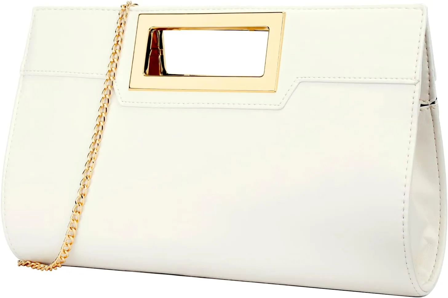 KKXIU Women Clutch Purse Elegant Pleated Evening Bag for Wedding Prom Bridal with Chain Strap