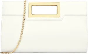 KKXIU Women Clutch Purse Elegant Pleated Evening Bag for Wedding Prom Bridal with Chain Strap