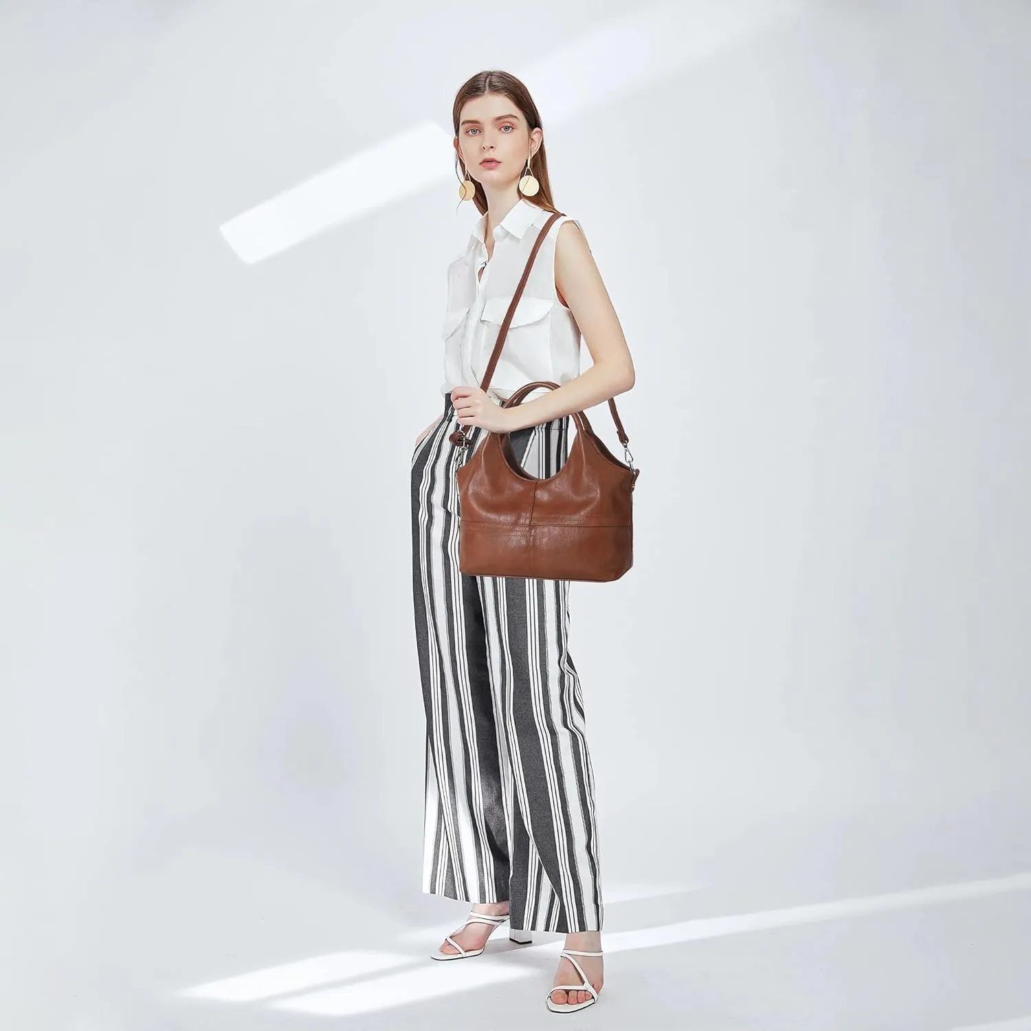 KOGTLA Vegan Leather Purses for Women with Detachable Satchel Strap, Ladies Handbags, Tote Hobo Bags with Top Handle