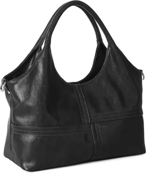 KOGTLA Vegan Leather Purses for Women with Detachable Satchel Strap, Ladies Handbags, Tote Hobo Bags with Top Handle