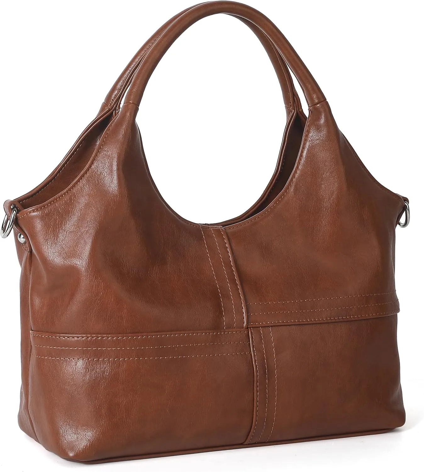 KOGTLA Vegan Leather Purses for Women with Detachable Satchel Strap, Ladies Handbags, Tote Hobo Bags with Top Handle